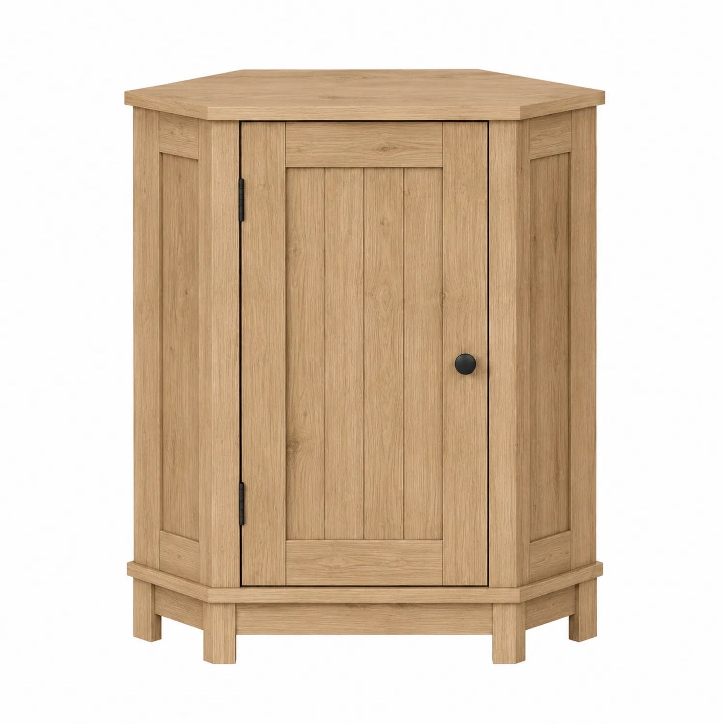 Armario Esquinero de Madera Roble Natural con 1 Puerta