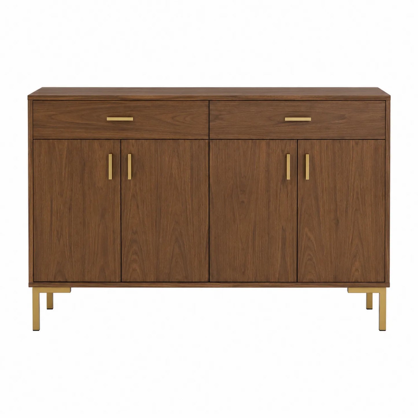 Aparador de Madera de Nogal con Puertas y Cajones