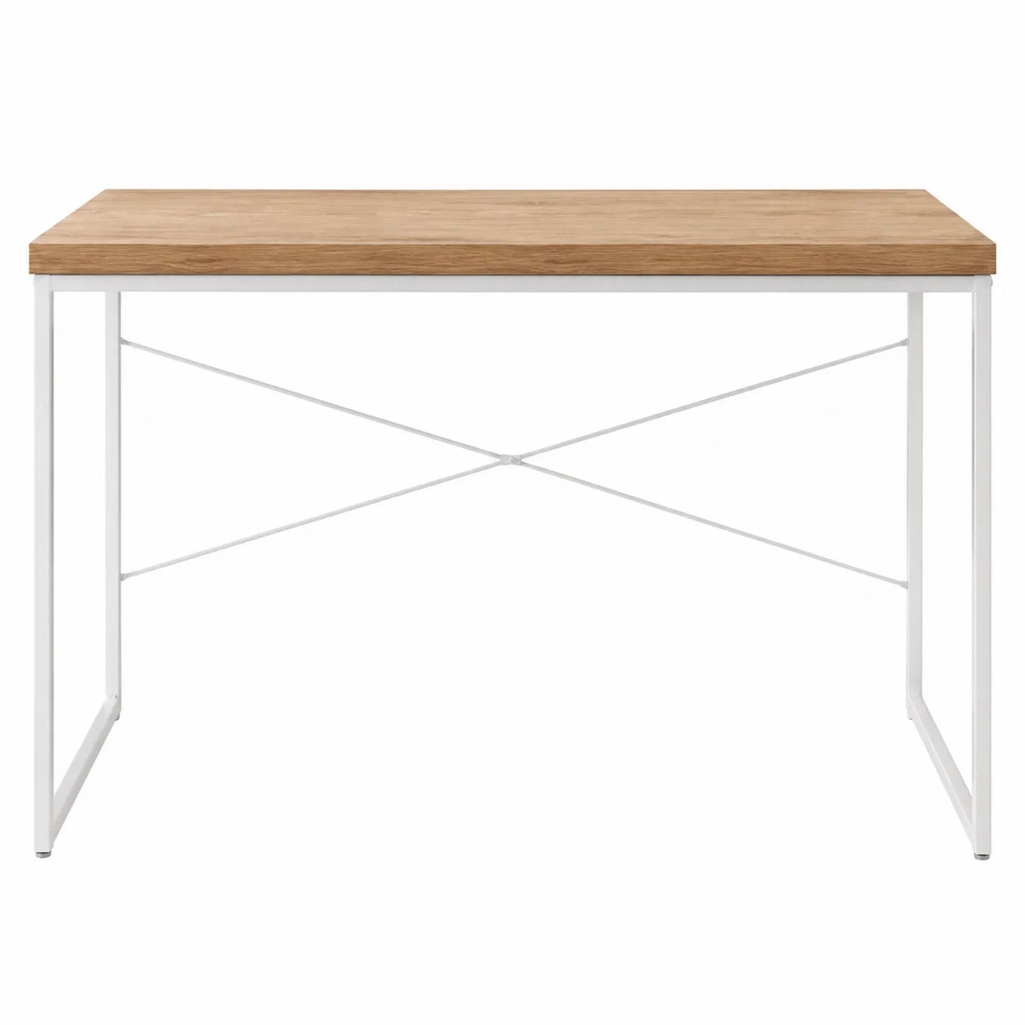Escritorio de madera y acero 120x60x75 cm