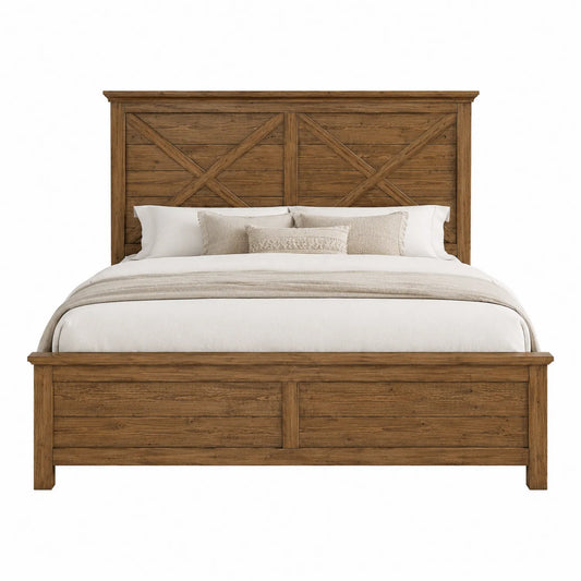 Cama de Madera de Roble Marrón 200x160 cm